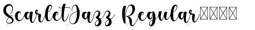 ScarletJazz Regular字体转换 ScarletJazz Regular字体转换